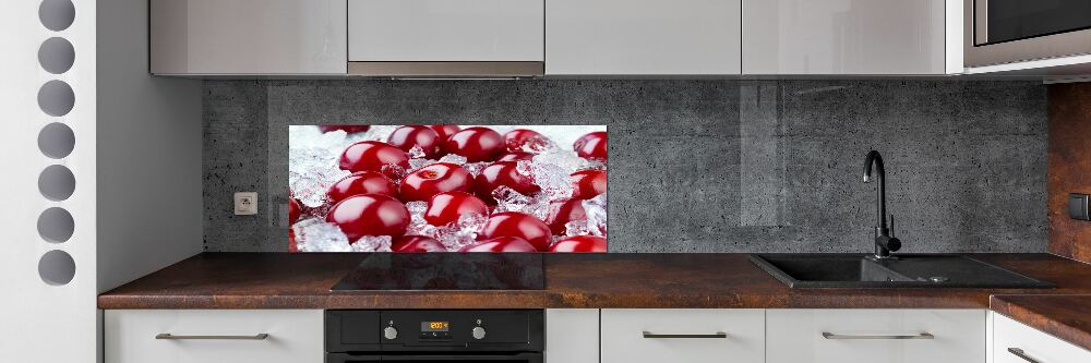 Cooker splashback Frozen cherry