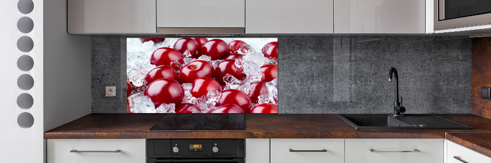 Cooker splashback Frozen cherry