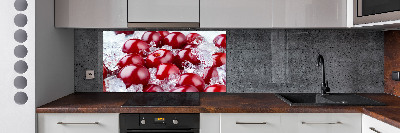 Cooker splashback Frozen cherry