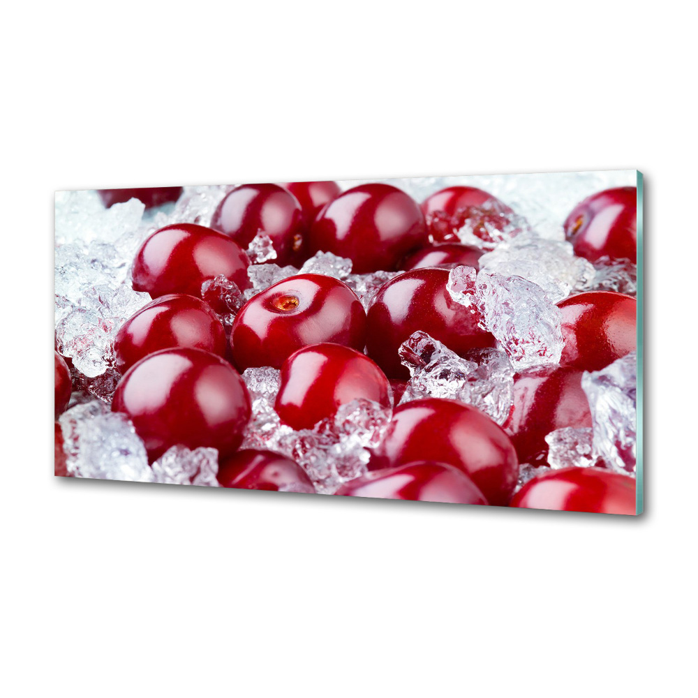 Cooker splashback Frozen cherry