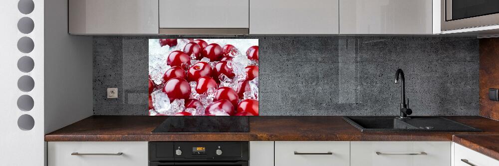 Cooker splashback Frozen cherry