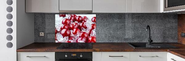 Cooker splashback Frozen cherry