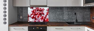 Cooker splashback Frozen cherry