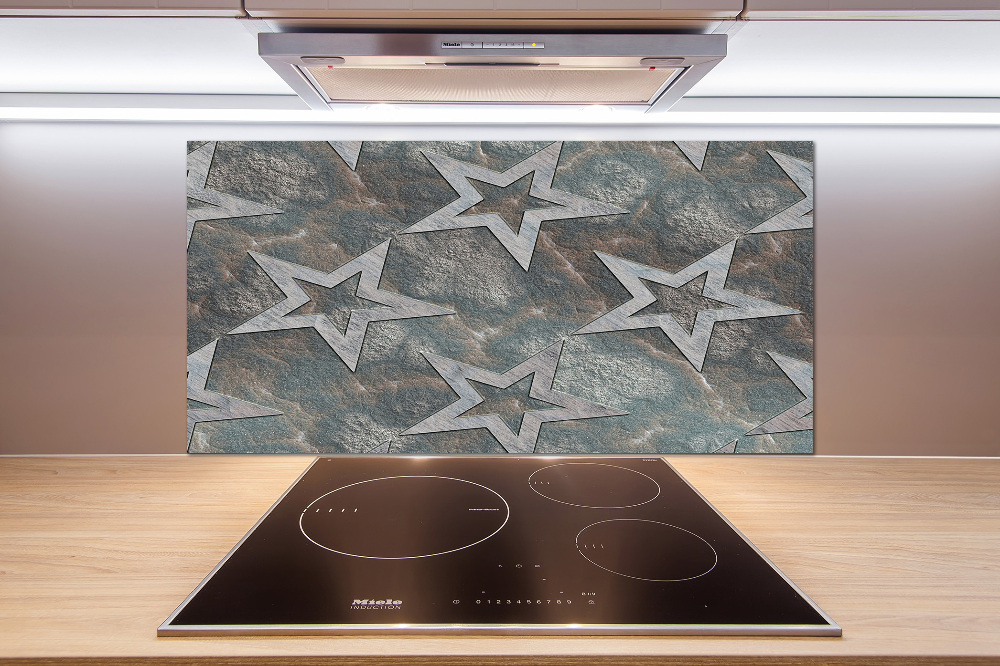 Cooker splashback Stone stars