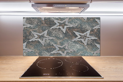 Cooker splashback Stone stars