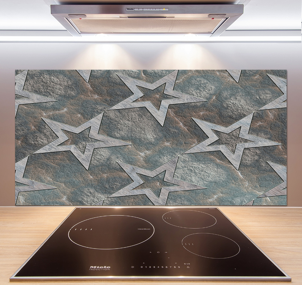 Cooker splashback Stone stars