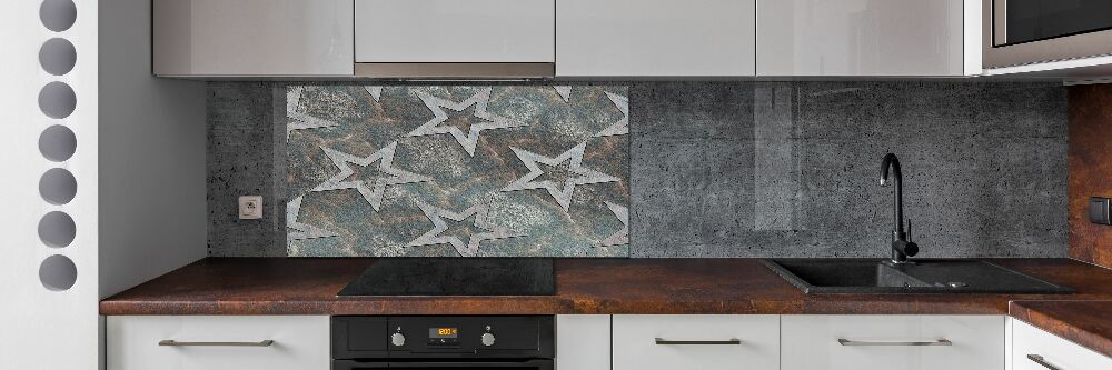 Cooker splashback Stone stars