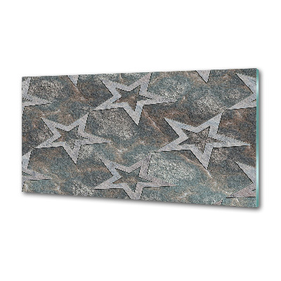 Cooker splashback Stone stars