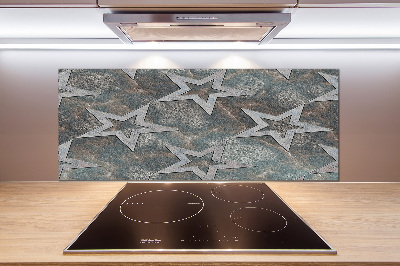 Cooker splashback Stone stars