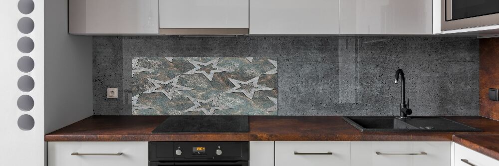 Cooker splashback Stone stars