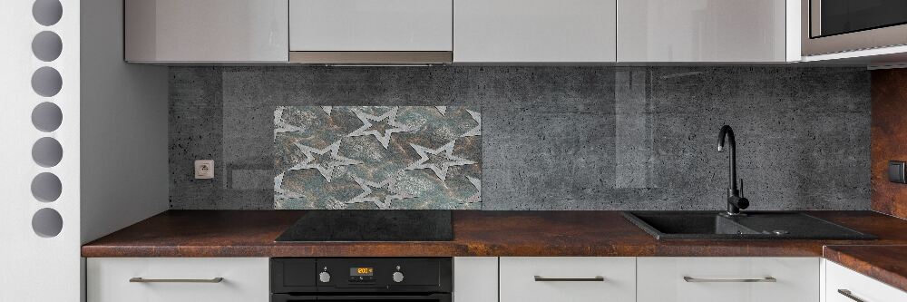 Cooker splashback Stone stars