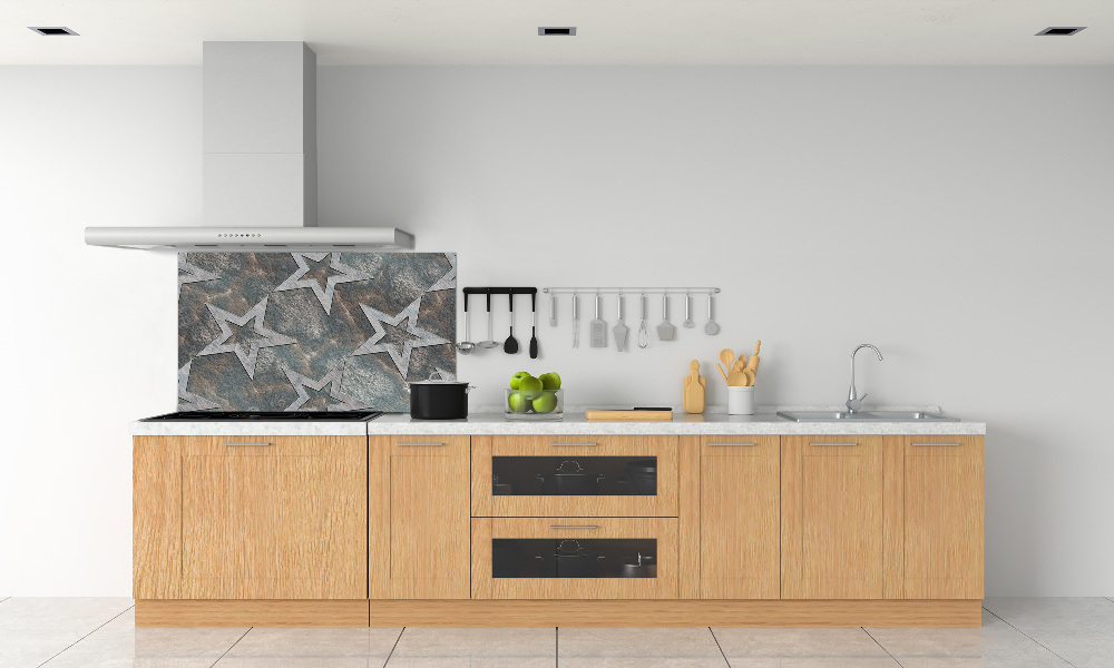 Cooker splashback Stone stars