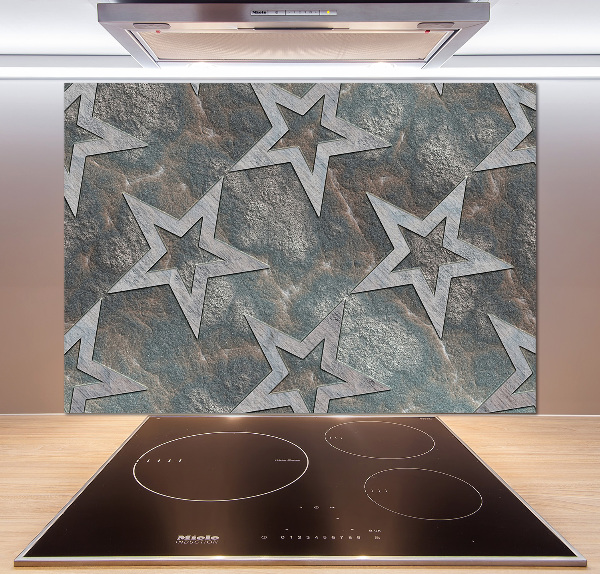 Cooker splashback Stone stars