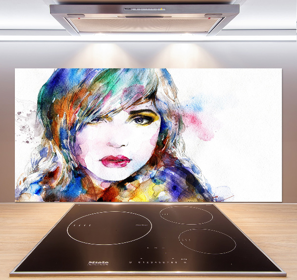 Cooker splashback Woman's face