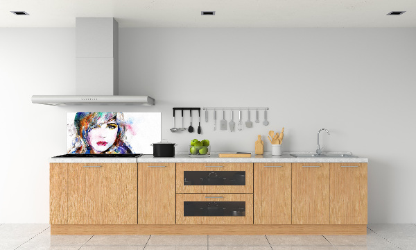 Cooker splashback Woman's face