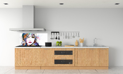 Cooker splashback Woman's face