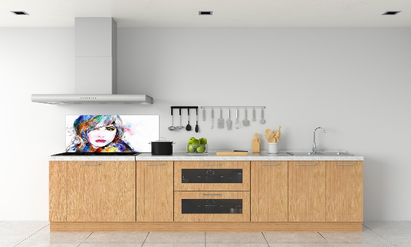 Cooker splashback Woman's face