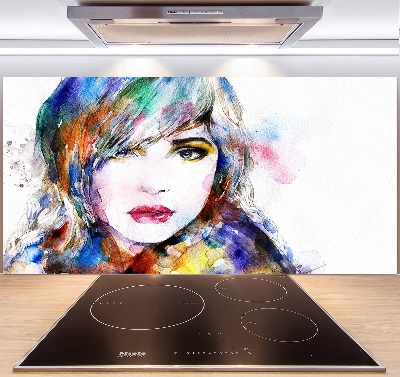 Cooker splashback Woman's face