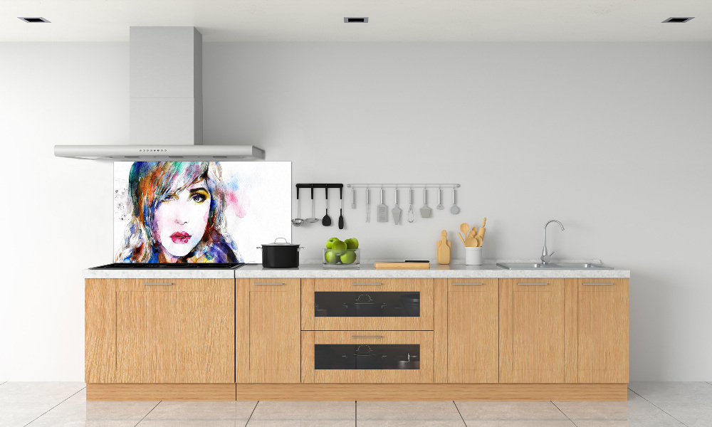 Cooker splashback Woman's face