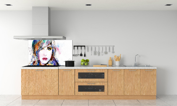 Cooker splashback Woman's face