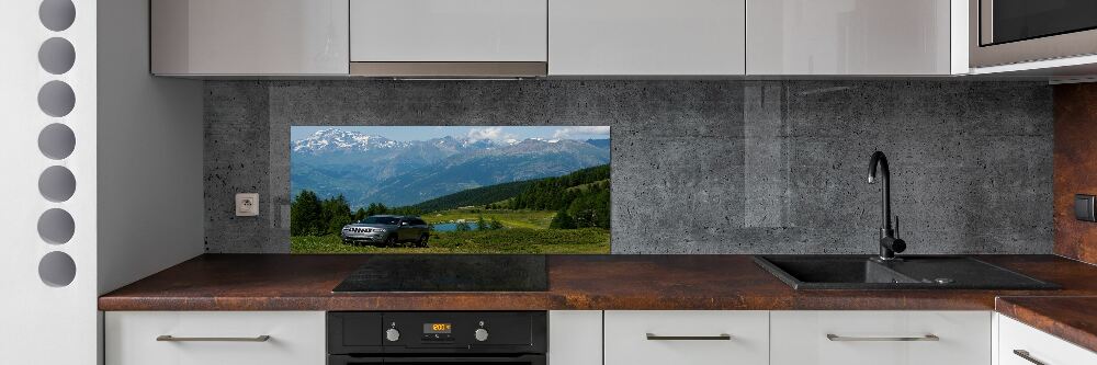 Cooker splashback Off-road car