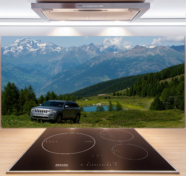 Cooker splashback Off-road car