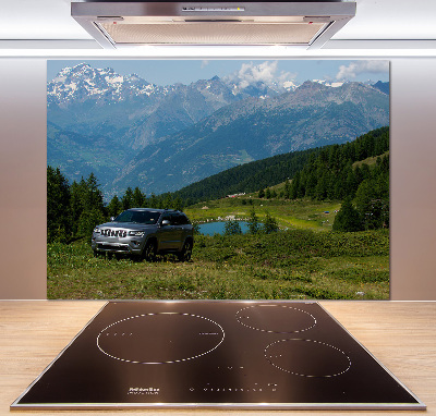 Cooker splashback Off-road car