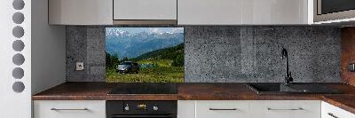 Cooker splashback Off-road car