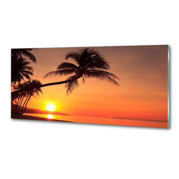 Kitchen splashback Sunset beach