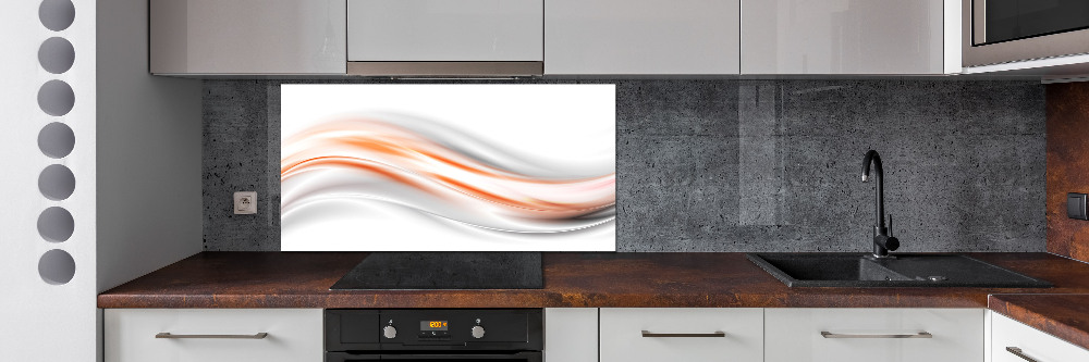 Cooker splashback Wave abstraction