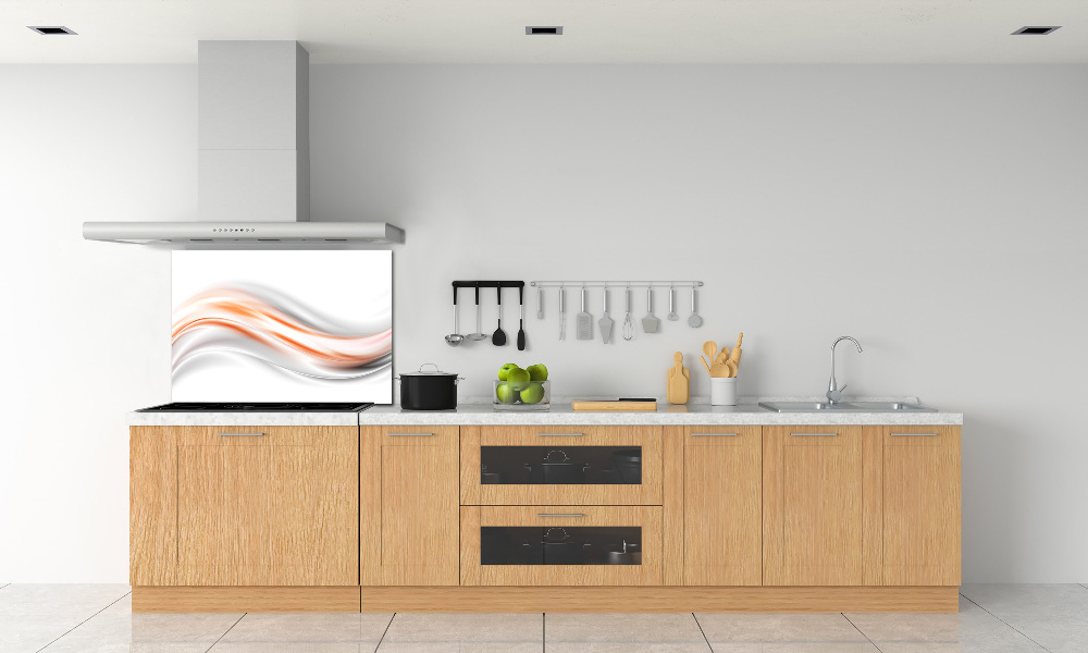 Cooker splashback Wave abstraction