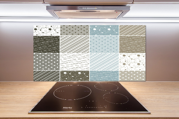 Cooker splashback Geometric patterns