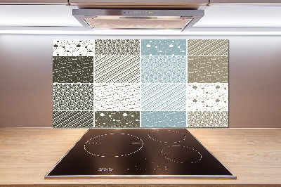 Cooker splashback Geometric patterns