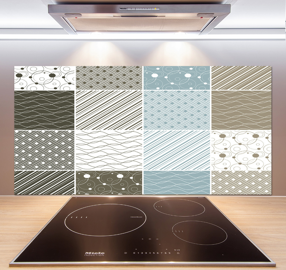 Cooker splashback Geometric patterns