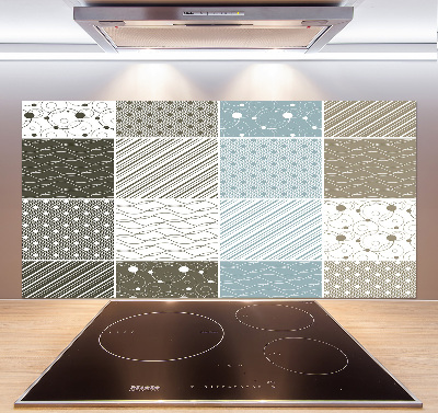 Cooker splashback Geometric patterns