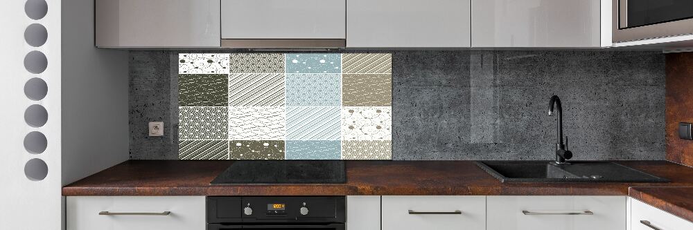 Cooker splashback Geometric patterns