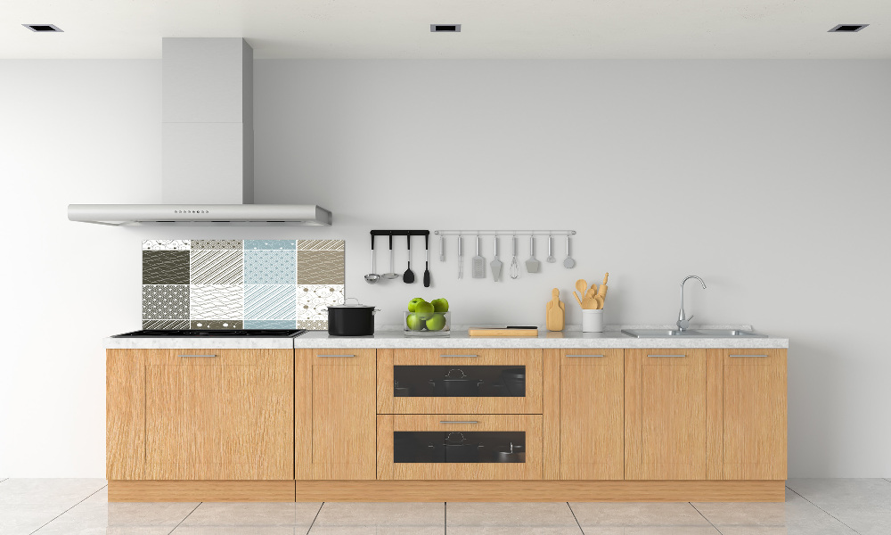 Cooker splashback Geometric patterns