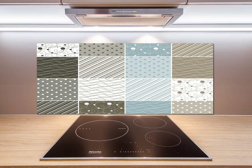 Cooker splashback Geometric patterns