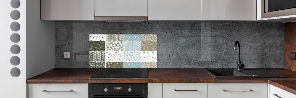 Cooker splashback Geometric patterns