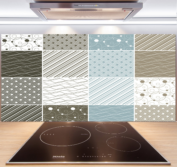 Cooker splashback Geometric patterns