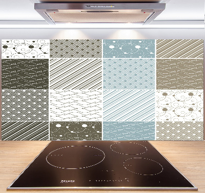 Cooker splashback Geometric patterns