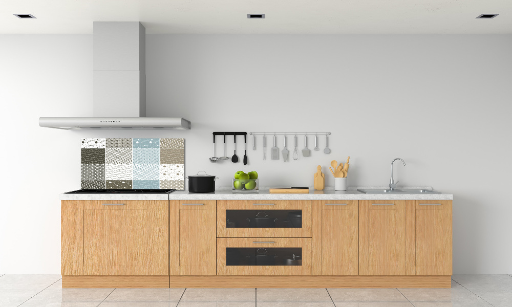 Cooker splashback Geometric patterns