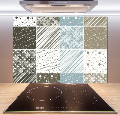 Cooker splashback Geometric patterns