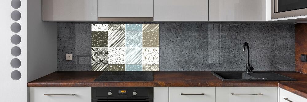 Cooker splashback Geometric patterns