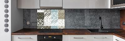 Cooker splashback Geometric patterns