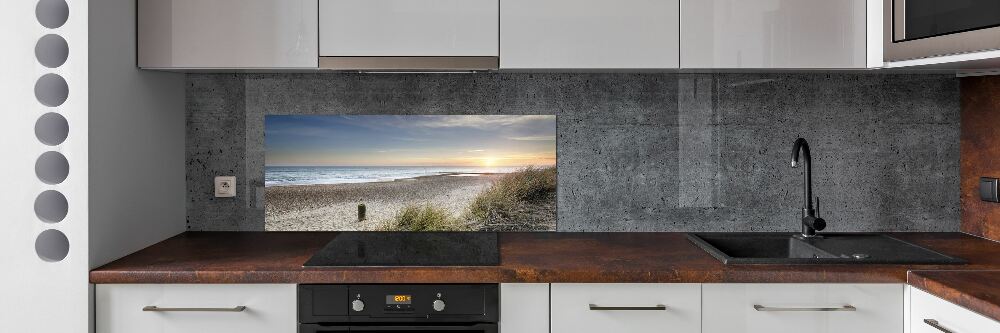 Kitchen splashback Sunset and dunes