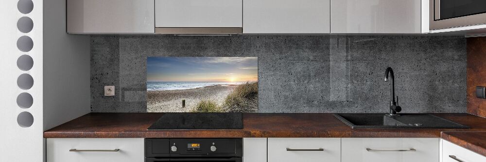 Kitchen splashback Sunset and dunes