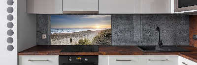 Kitchen splashback Sunset and dunes