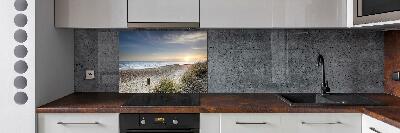 Kitchen splashback Sunset and dunes