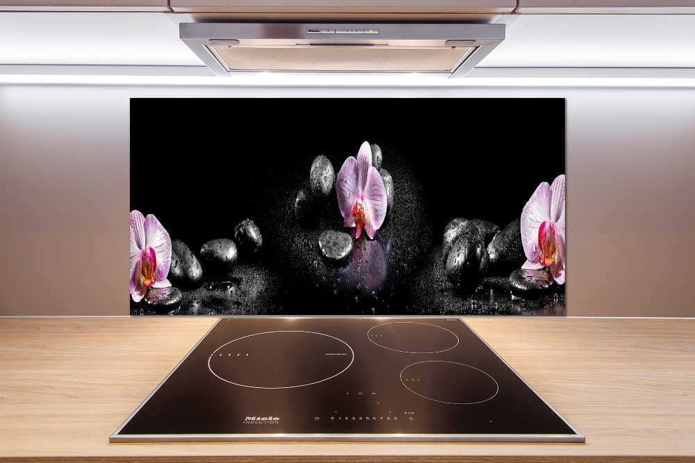 Cooker splashback Orchid